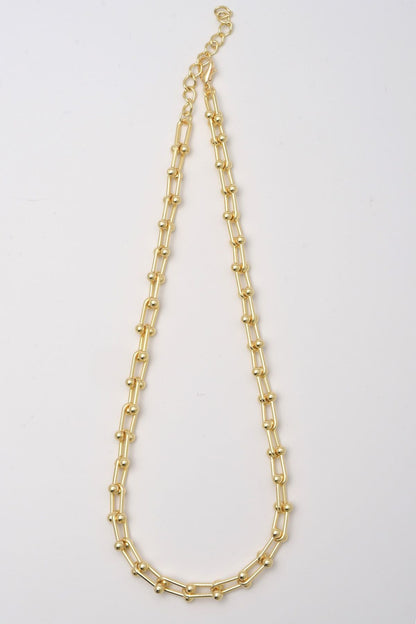 Chantal Gullfarget Smykkekjede - 44 cm med justerbar 5 cm for ekstra komfort og stil