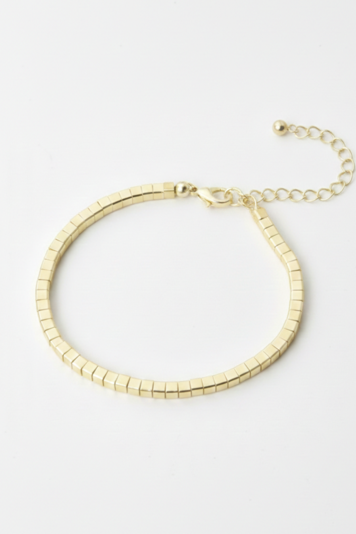 Lysandra armbånd i rustfritt stål, tilgjengelig i sølv og gull, justerbart 15+5 cm