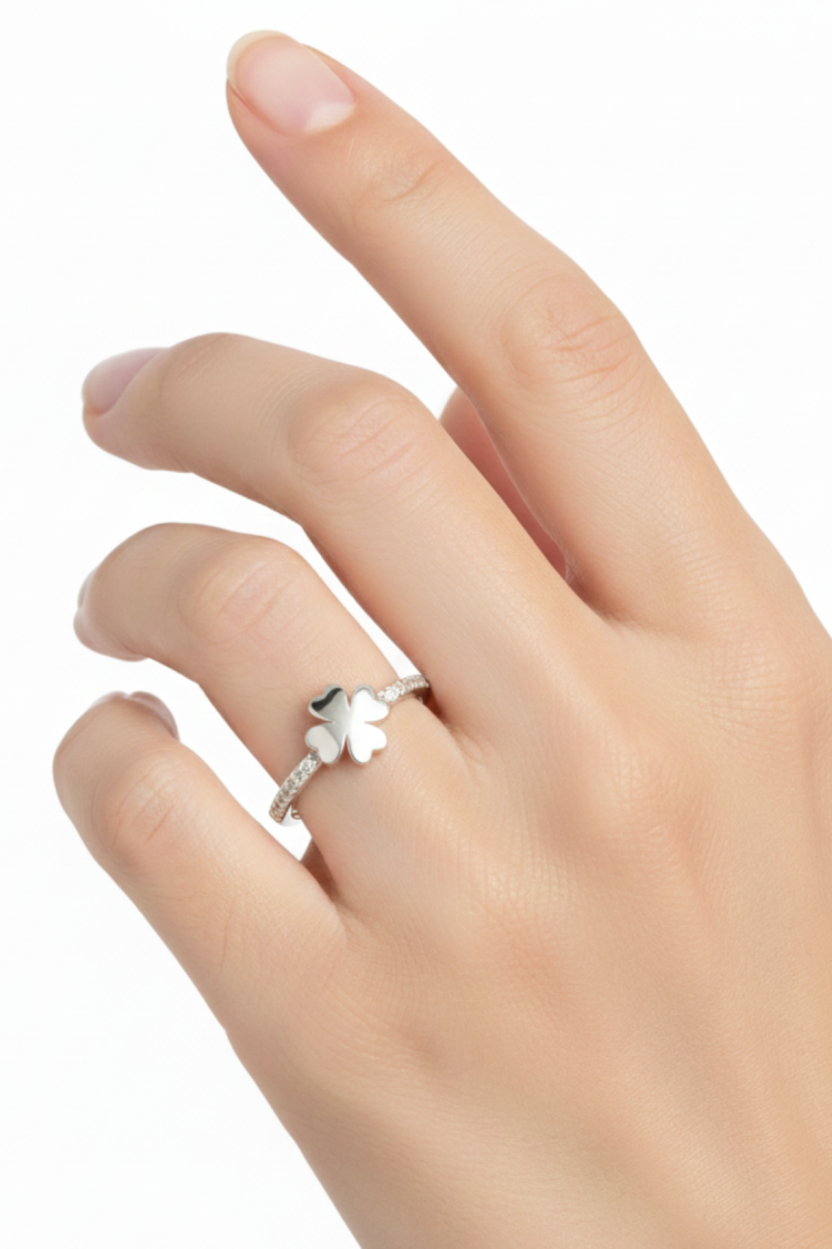 Elegant sølvfarget justerbar ring i stål – Smykkefeber