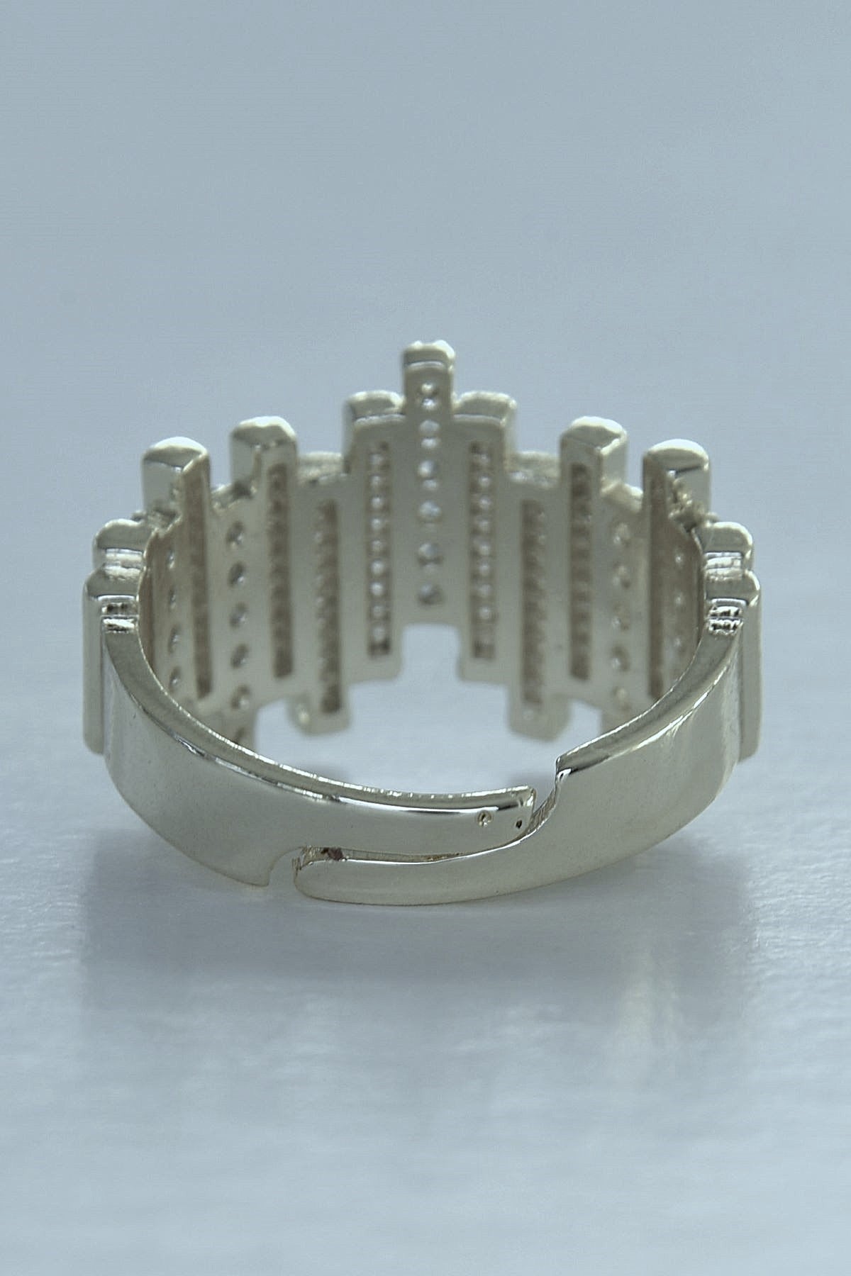 aureo-ring-sølvfarge-stal-smykke
