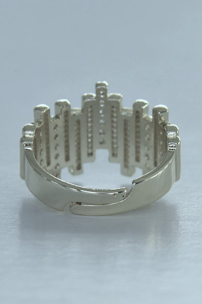 aureo-ring-sølvfarge-stal-smykke
