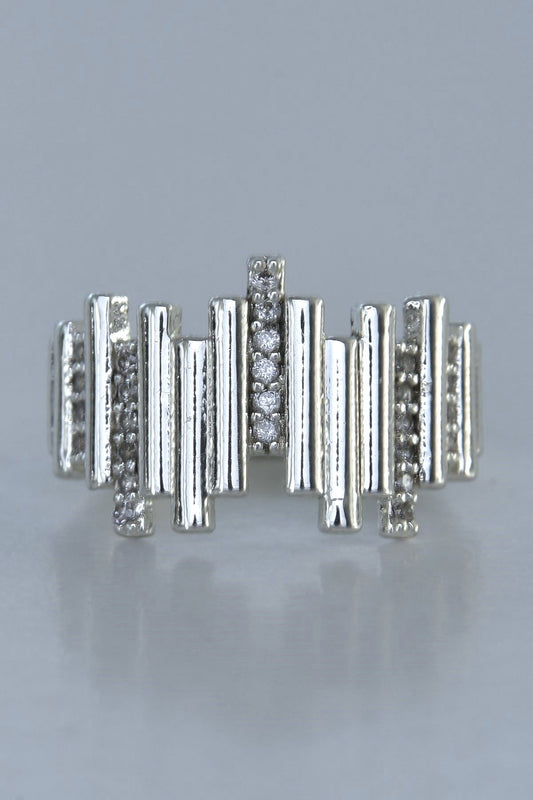 aureo-ring-sølvfarge-stal-smykke
