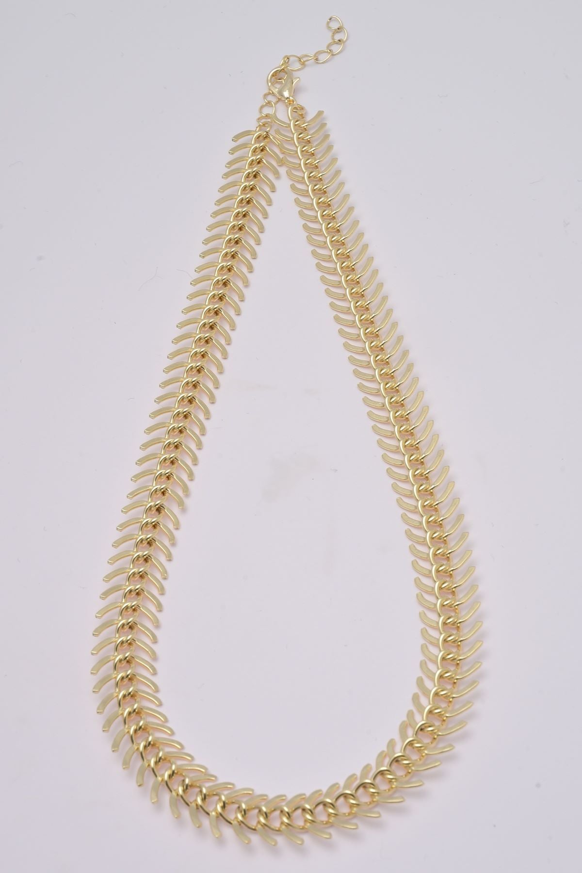 Quintessa Halskjede 40 cm i Gul Stål – Elegant og Slitesterkt Smykke